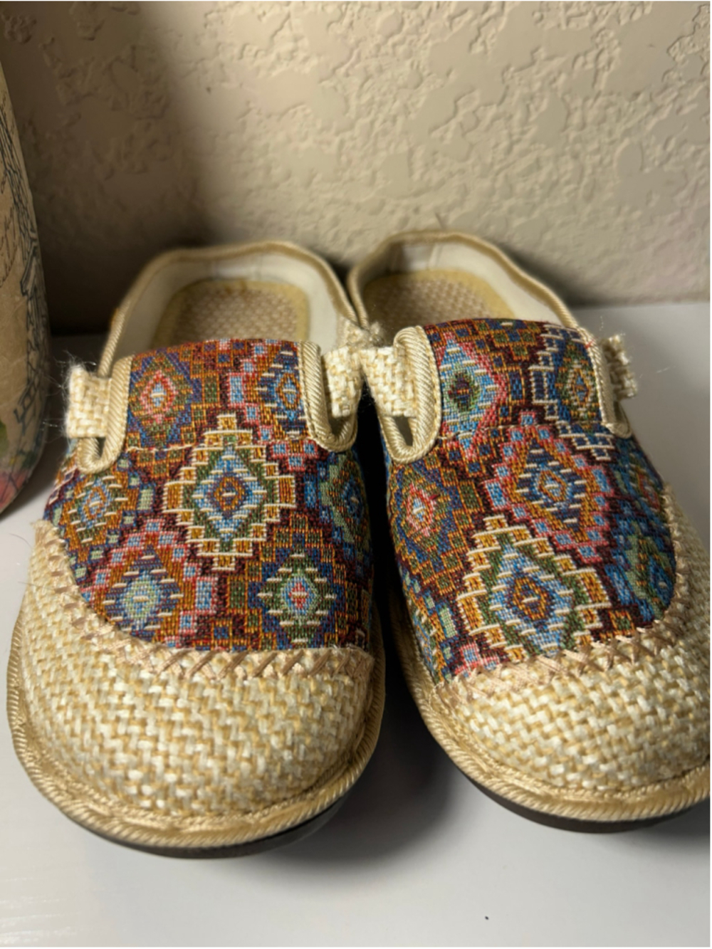 Women's Unbranded Woven Tapestry Slippers, Multicolor, Size N/A